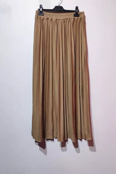 Ada pleated longer length skirt