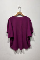 Aine Curved v neck long sleeved top.