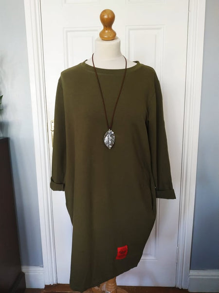 Ameara necklace pocket tunic with Rock and Roll Logo on the back (one size 12 to 16) Reduced from25 to 16 Euros.