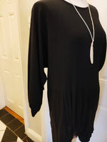 Aideera Italian pleated tunic/dress with necklace one size 16 to 22/24 Stretch tunic( not the same as the Aideen)