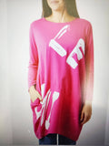 Ada cotton Italian style SMILE side pocket dress/tunic.