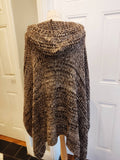 Abir Hooded Abstract poncho