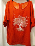 Angel Tree of life Diamante cotton tops.