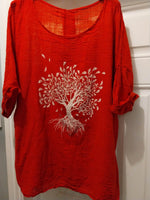 Angel Tree of life Diamante cotton tops.