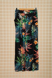 Adecya Palazzo stunning wider leg viscose trousers Black floral (One size 14 to 22)