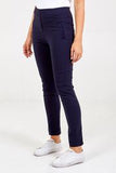 Abertia Navy Stretch trousers in one size 20 /22 Ankle grasers.