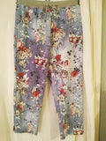 Ailee pretty denim floral trousers one Size 14 to 16/18