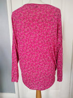 Annalee Ditsy floral silver edged top in cotton. ( One size 12 to 14)