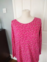 Annalee Ditsy floral silver edged top in cotton. ( One size 12 to 14)