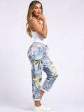 Aleese2 Made In Italy Floral Print Classy Cotton Joggers (One size 16 to 20) back in stock