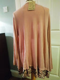 Avie half moom star necklace and leopard hem top. (One size 12/14)