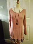 Antia leopard frill hem necklace top. (One size 12 to 14/16 ) (small 16)