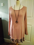 Antia leopard frill hem necklace top. (One size 12 to 14/16 ) (small 16)