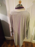 Abba plus size plain tunic with poppy scarf.  (Plus size 26 to 28)